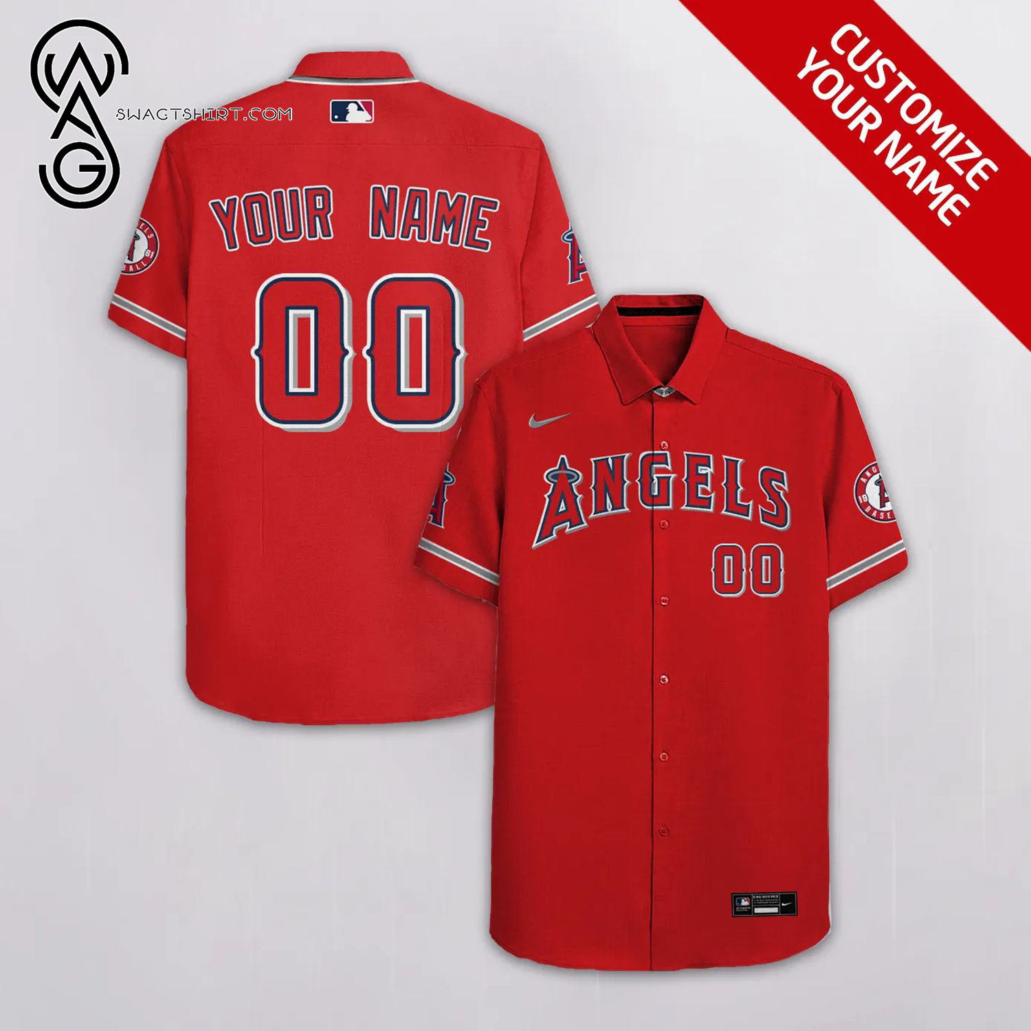 [Top Trending] For Fan Los Angeles Angels Full Printing Personalized Hawaiian Shirt